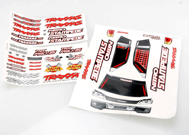 Traxxas Nitro Stampede Decal Sheets TRA4113X