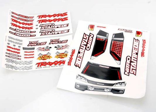 Traxxas Nitro Stampede Decal Sheets TRA4113X