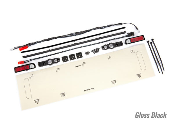 Traxxas Drag Slash Red LED Tail Lights w/ Black Trim TRA9497