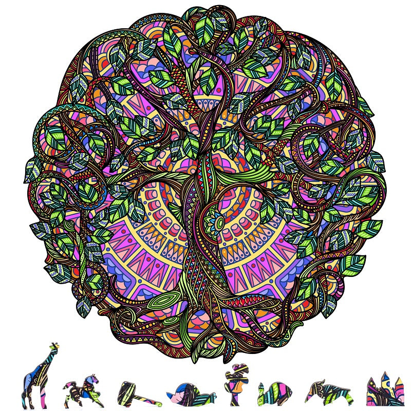 Zenchalet Puzzles Tree of Life Wooden Puzzle 200 Pcs ZCPTL200