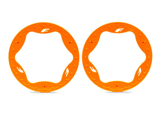 Traxxas 4.3" Orange Funco Rear Beadlock Rings (2) TRA10948-ORNG