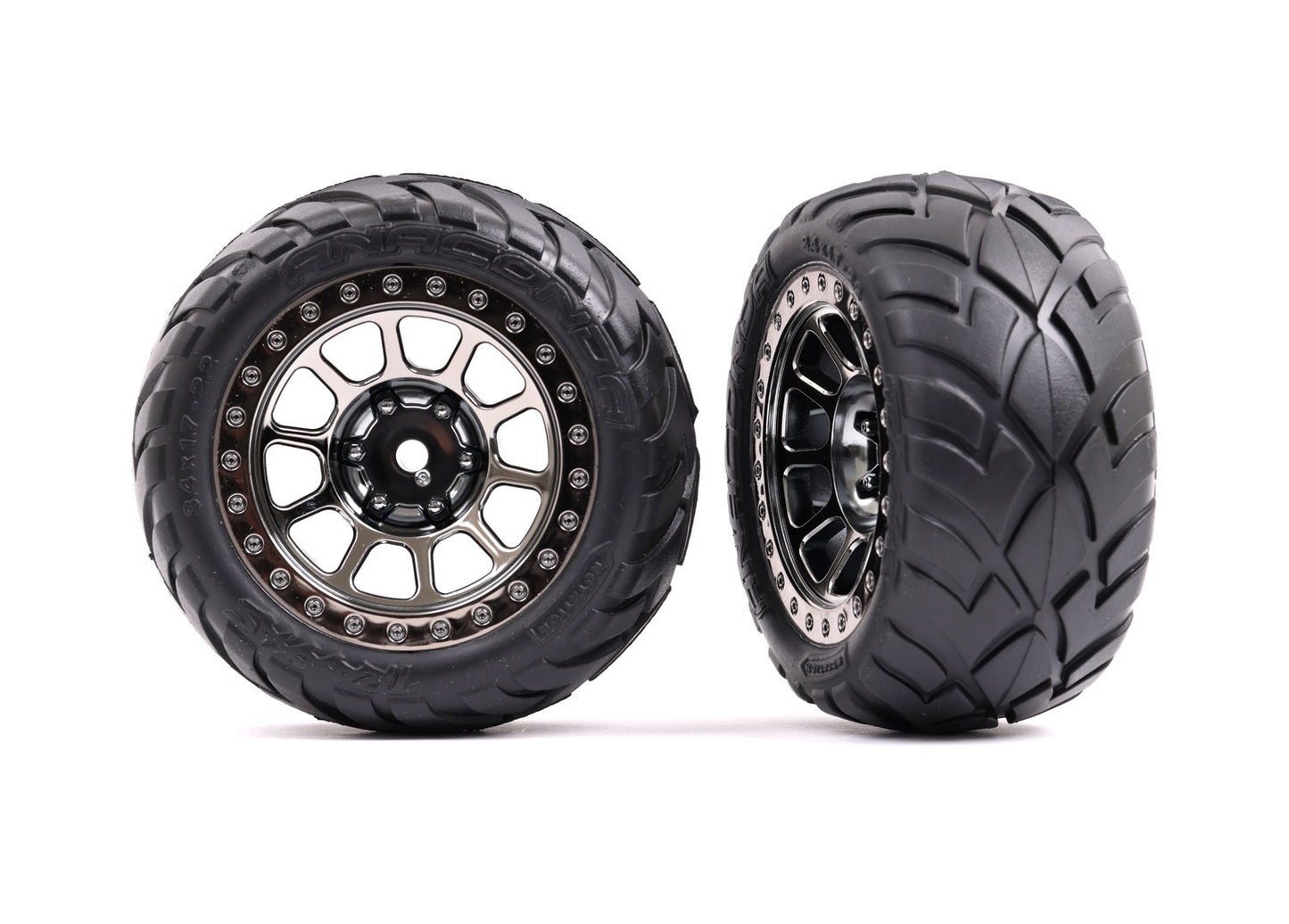 Traxxas Multi-spoke 2.2" Wheels w/ Anaconda Tires (2) TRA2478T