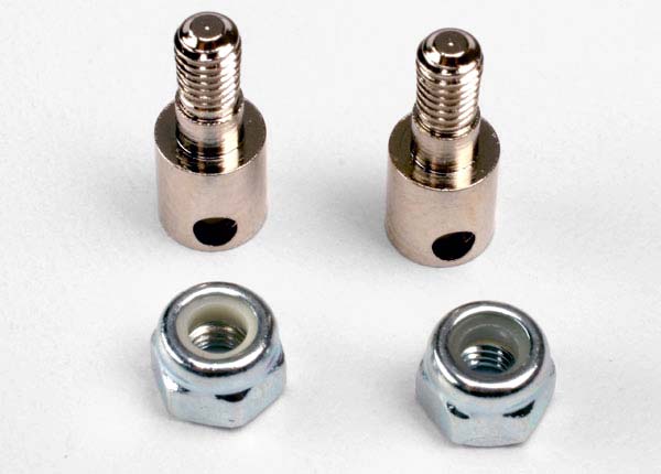 Traxxas Rod Guides w/ 3mm Nylon Locknuts (2) TRA3180