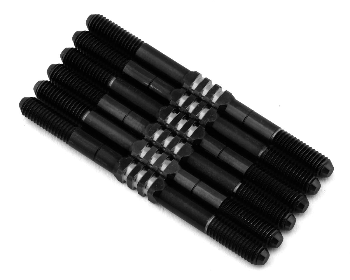 JConcepts RC10 B7/B7D Fin Titanium Turnbuckle (Stealth Black) (6) JCO51362