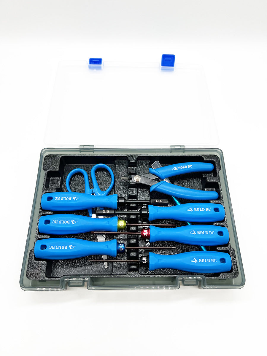 Bold R/c 10 Piece Trail Pack Tool Set w/ Storage Box BOL10000