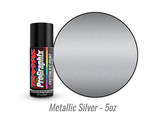 Traxxas Metallic Silver Prographix Spray Paint (5oz) TRA5073