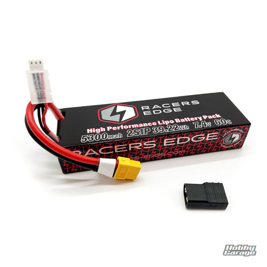 Racers Edge 5300 2S 7.4VLipo Battery XT60 RCELP53002S60T