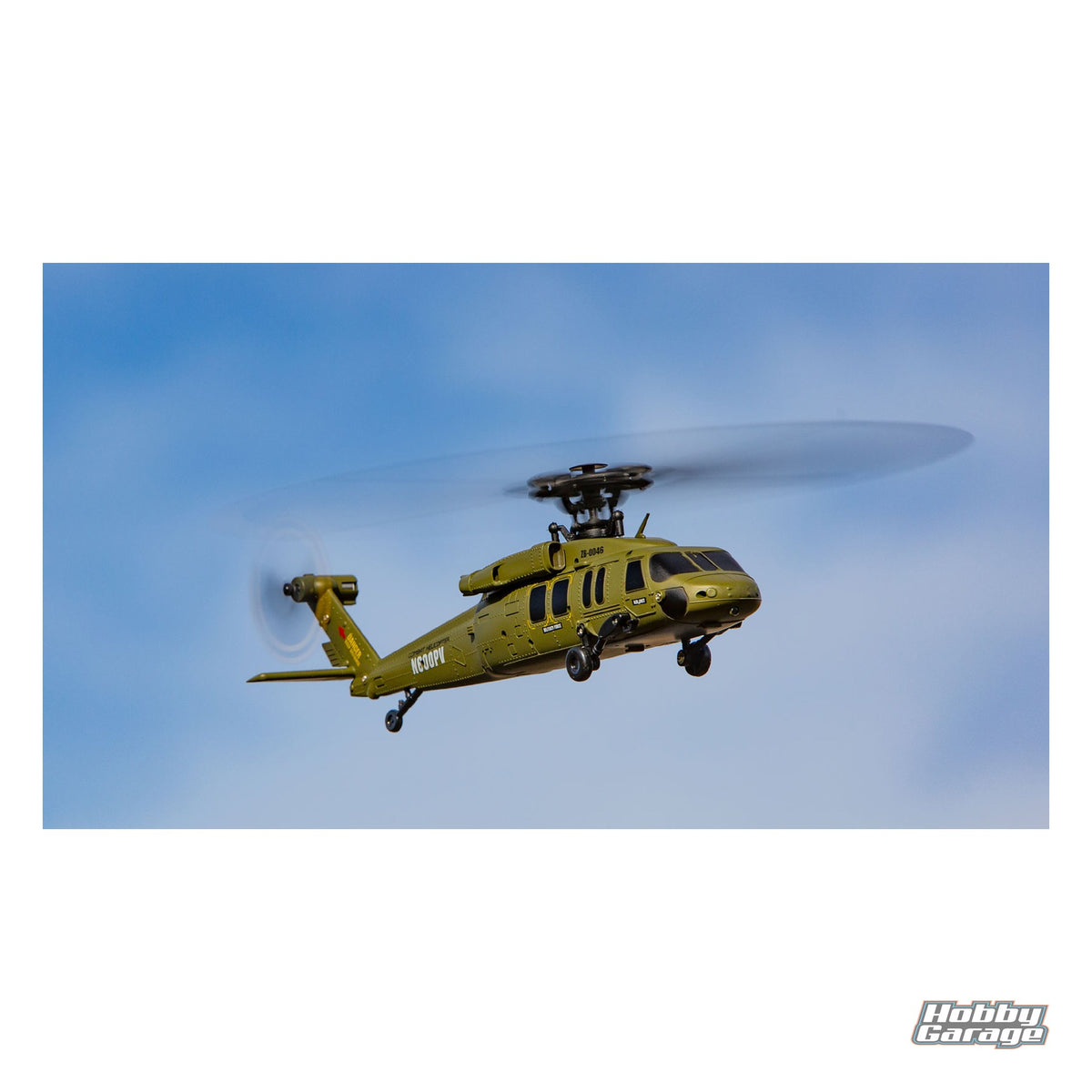 Rage R/C Hero-Copter BL, 4-Blade Brushless RTF Heli; Army RGR6150