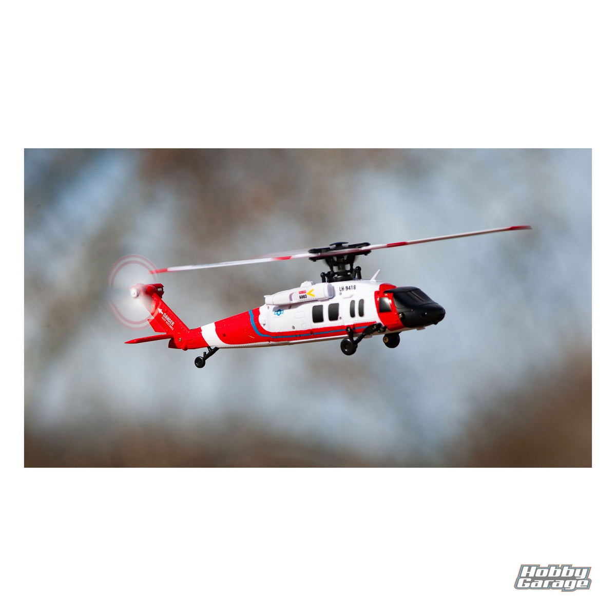Rage R/C Hero-Copter BL, 4-Blade RTF Brushless RTF Heli;Coast Guard RGR6151