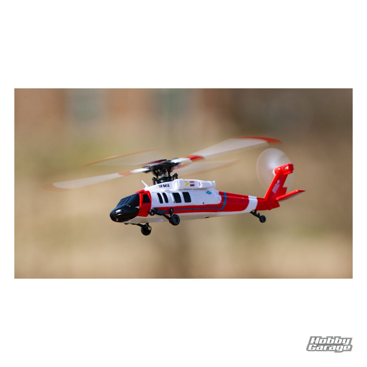 Rage R/C Hero-Copter BL, 4-Blade RTF Brushless RTF Heli;Coast Guard RGR6151