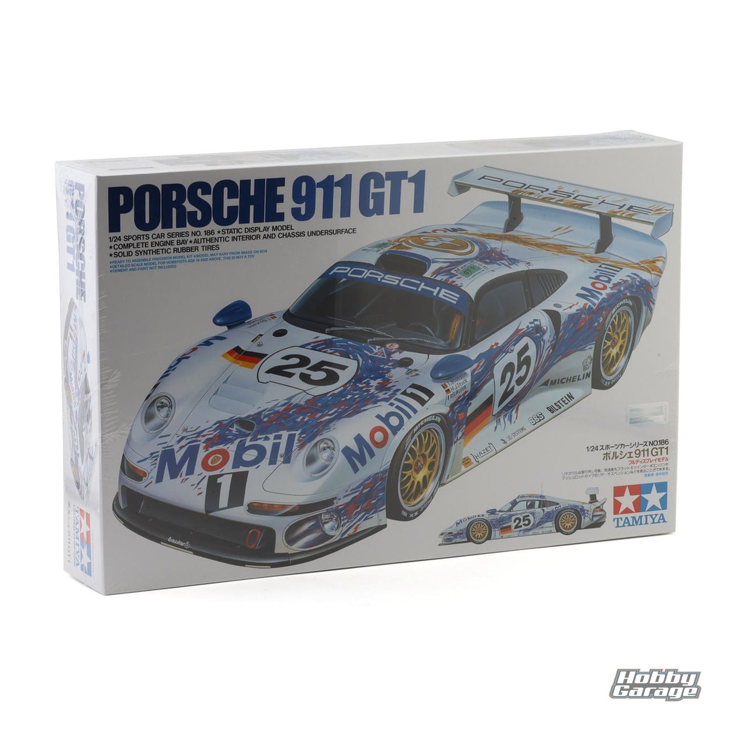 Tamiya 1/24 Porsche 911 GT1 Model Kit TAM24186