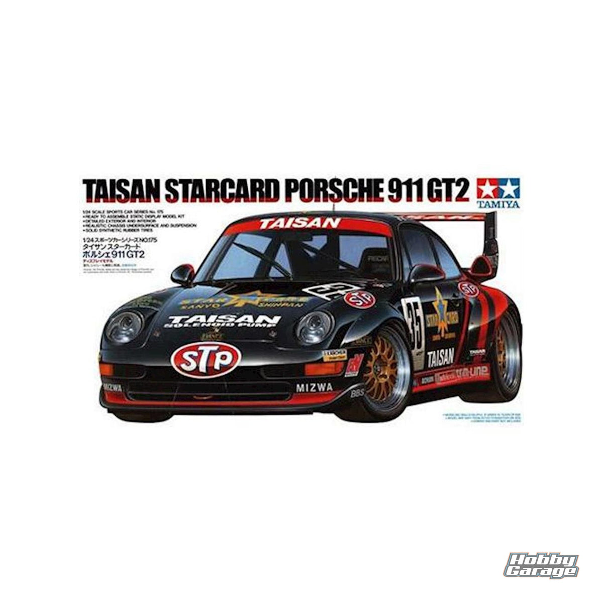 Tamiya 1/24 Taisan StarCard Porsche 911 GT2 Model Kit TAM24175