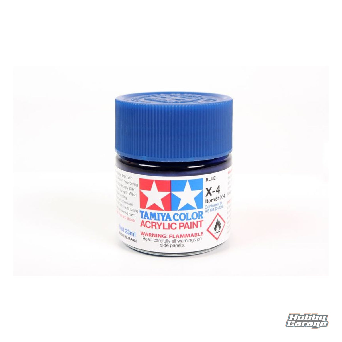 Tamiya Acrylic X-4 Blue, 23ml Bottle TAM81004