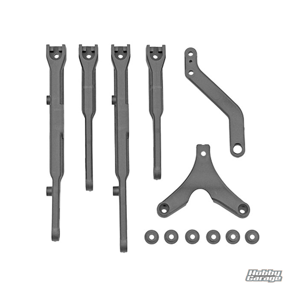Team Associated RC10B84 FT Carbon Chassis Braces ASC92504