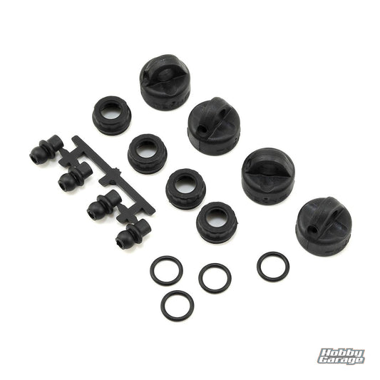 Tekno RC EB410/ET410 Shock/Cartridge Cap & Bushing Set (4) TKR6712