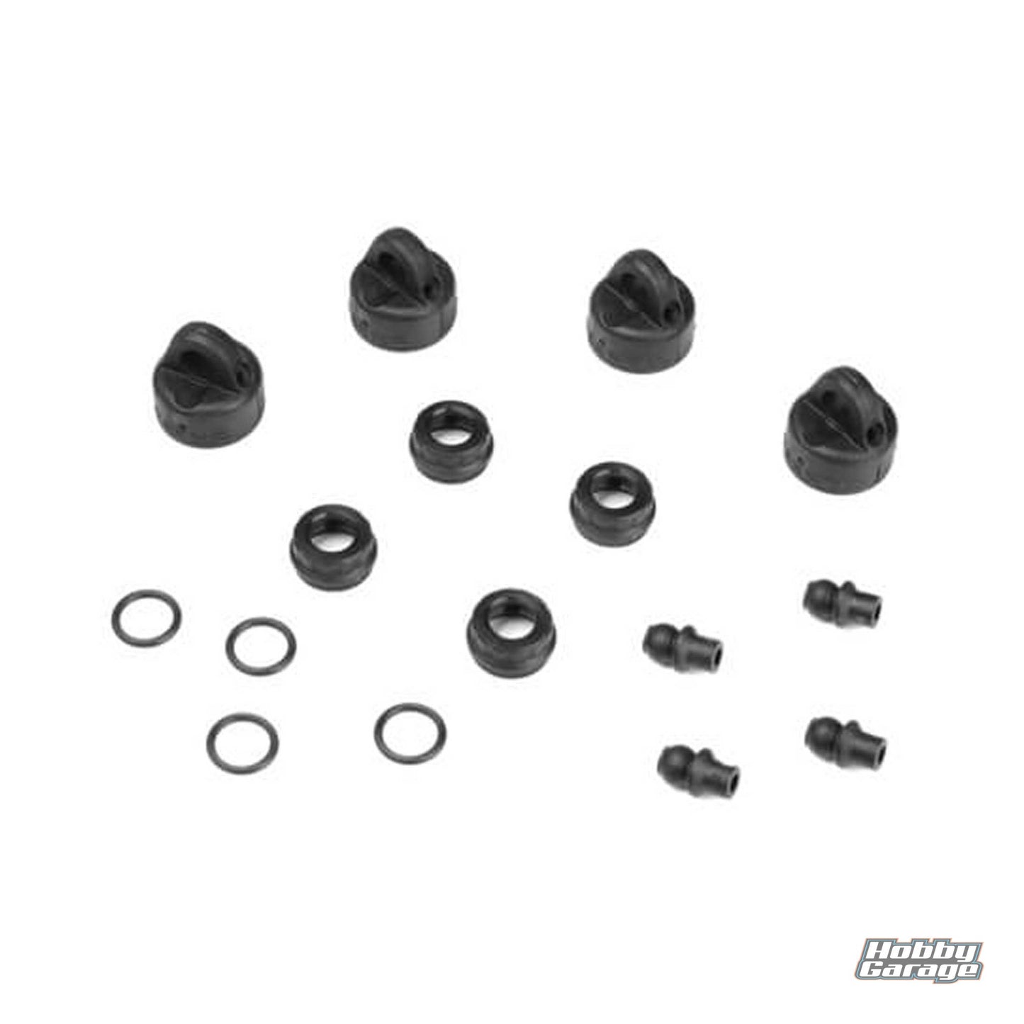 Tekno RC EB410/ET410 Shock/Cartridge Cap & Bushing Set (4) TKR6712