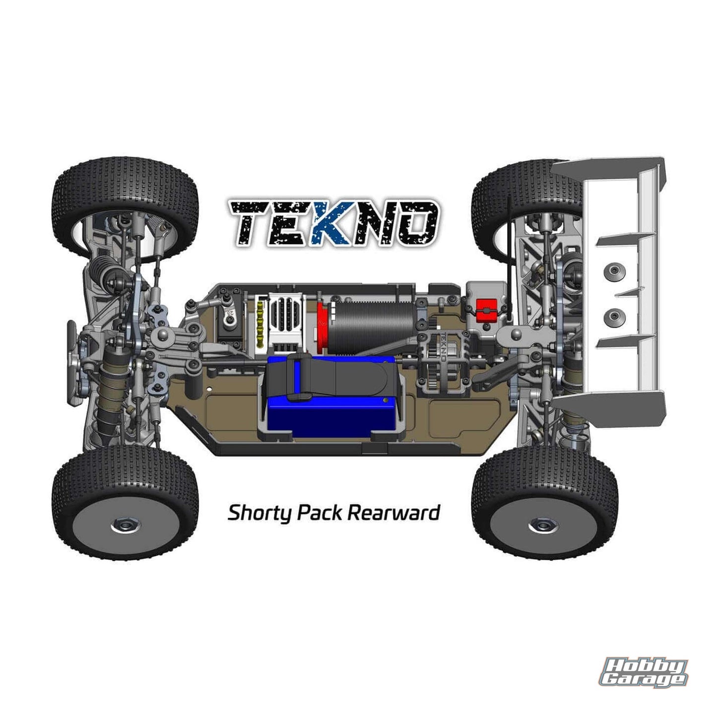 Tekno RC EB48 2.1 Shorty Battery Strap (1) TKR9514