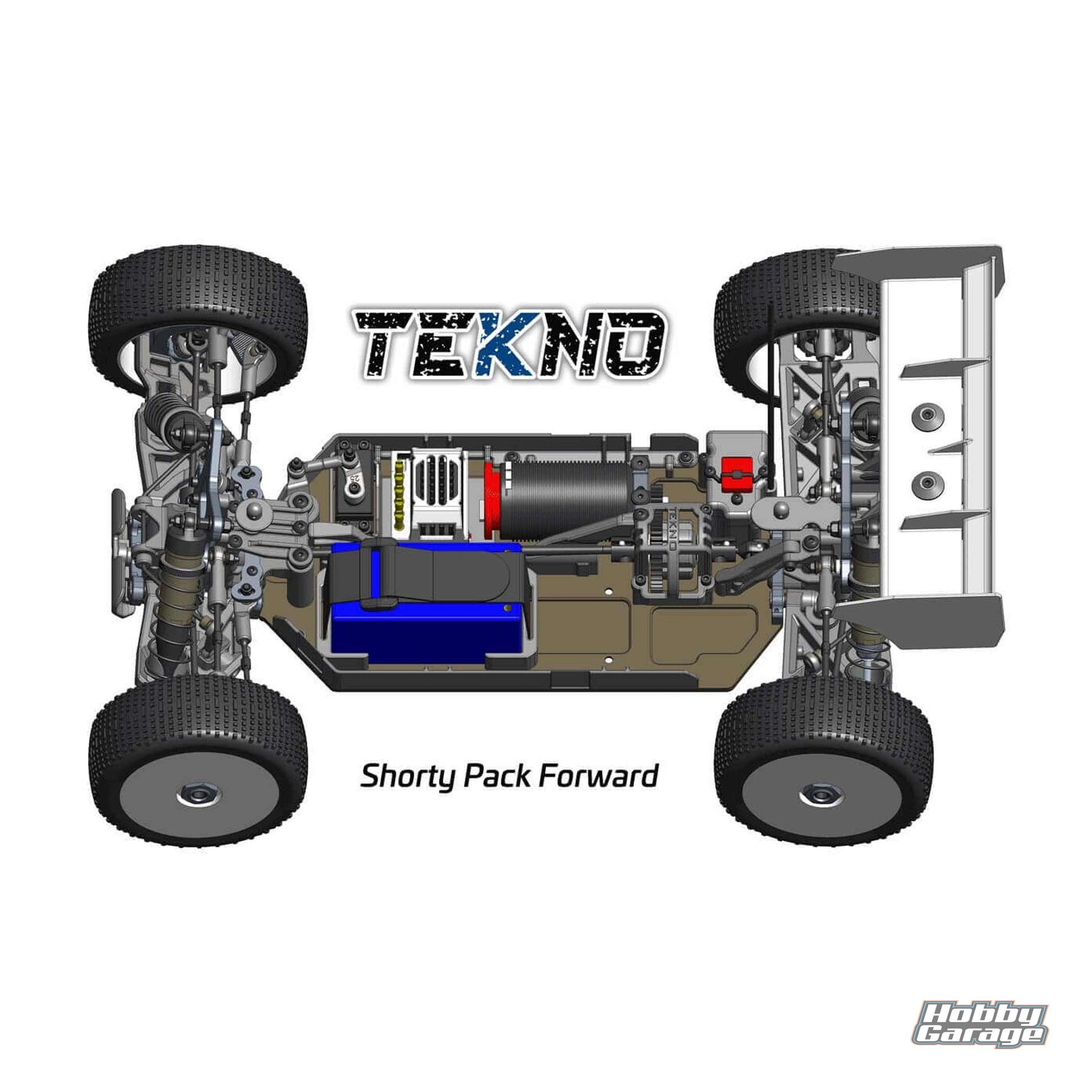 Tekno RC EB48 2.1 Shorty Battery Strap (1) TKR9514