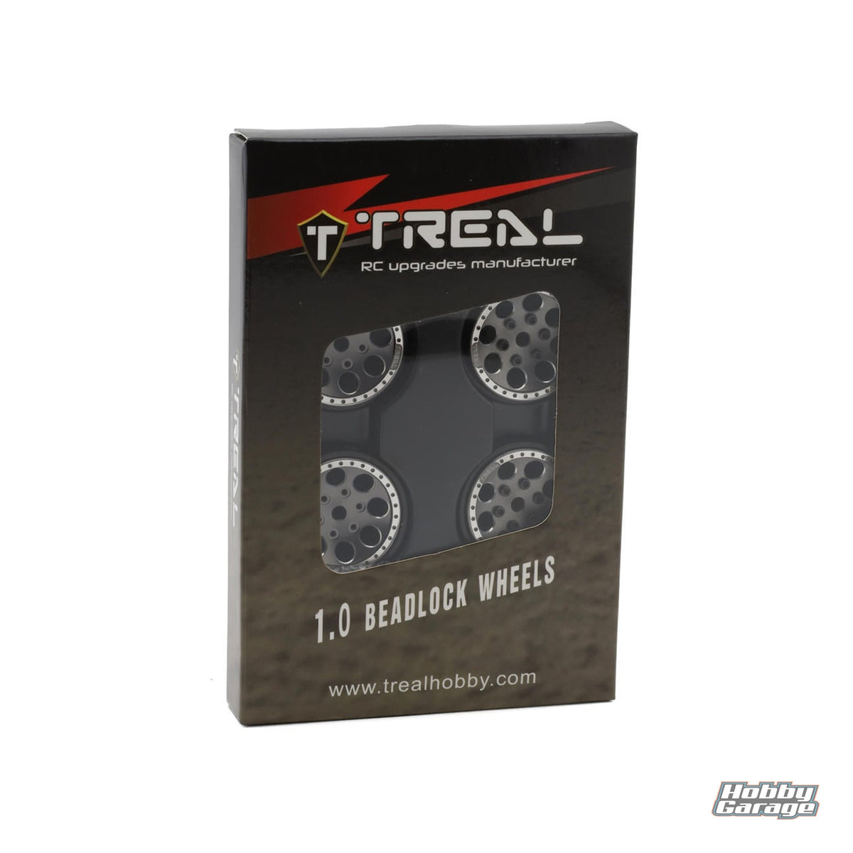 Treal Hobby 1.0" 8-Hole Beadlock Wheels (Grey) (4) (22g) TLHTSCX24-27