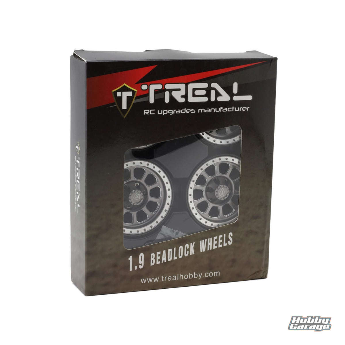 Treal Hobby 1.9" Type C Multi-Spoke Aluminum Crawler Beadlock Wheels (Titanium) TLHTWHEELS-07