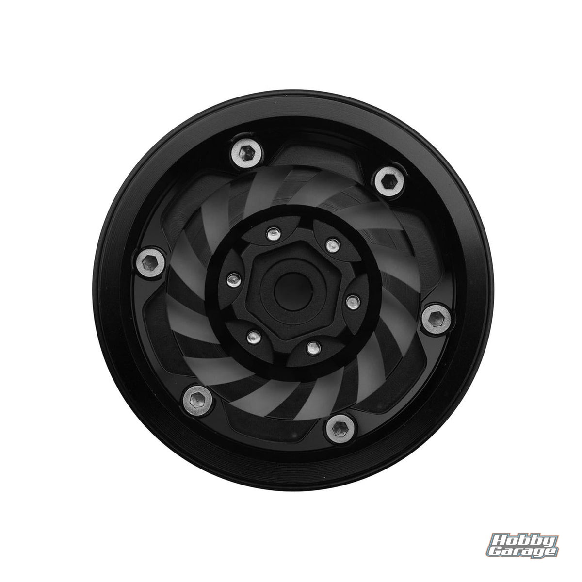 Treal Hobby Cyclone 1.9" Aluminum Beadlock Wheels (Black) (4) (122.5g) TLHTWHEEL-179