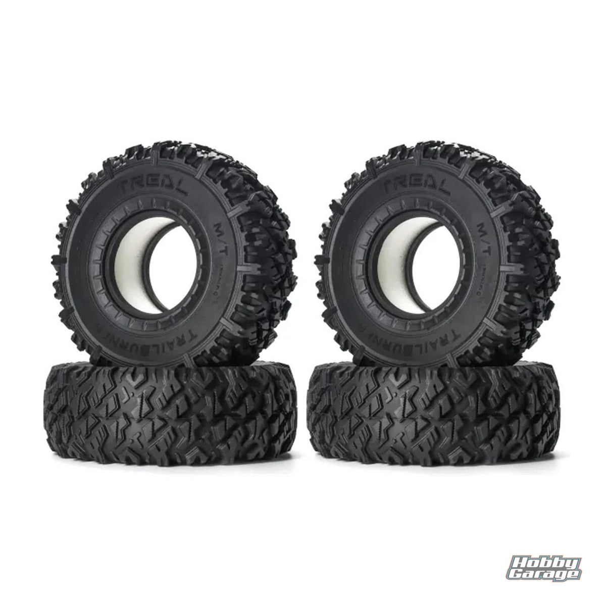 Treal Hobby Trailburner 1.9" Rubber Rock Crawler Tires (4) TLHTWHEEL-166