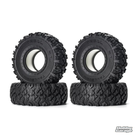 Treal Hobby Trailburner 1.9" Rubber Rock Crawler Tires (4) TLHTWHEEL-166