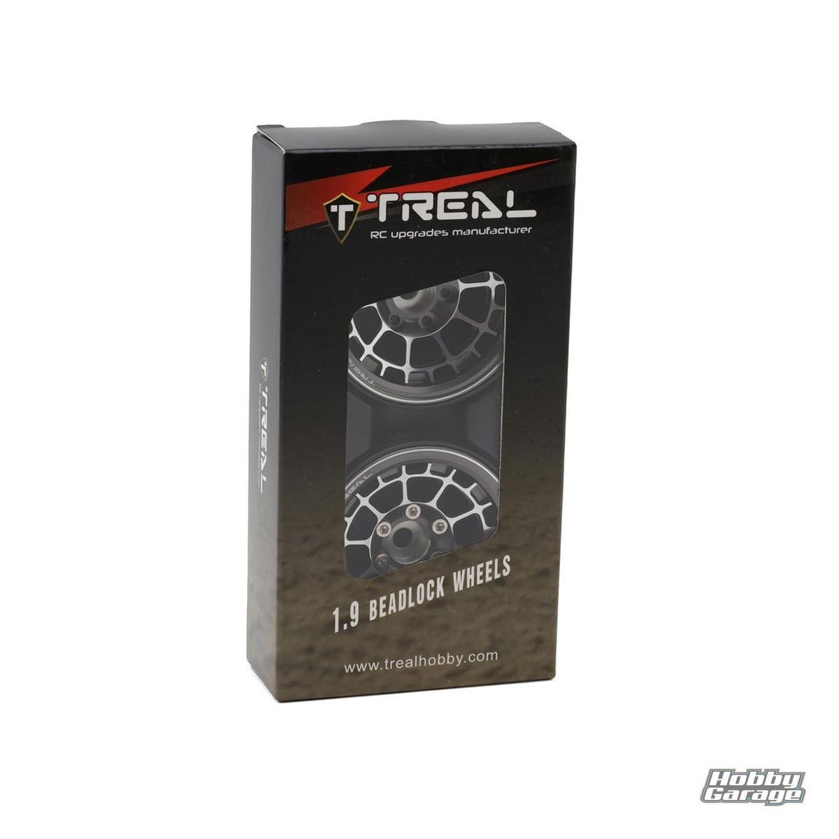 Treal Hobby Type A 1.9'' Spoked Beadlock Wheels (Titanium) (2) TLHTWHEEL-66