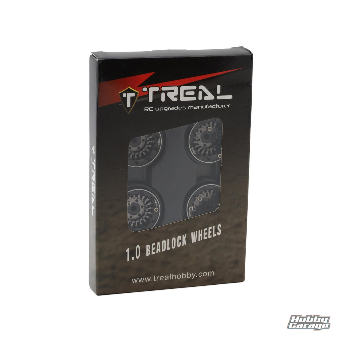 Treal Hobby Type C 1.0" Aluminum Beadlock Crawler Wheels (Grey) (4) (27.3g) TLHTSCX24-143
