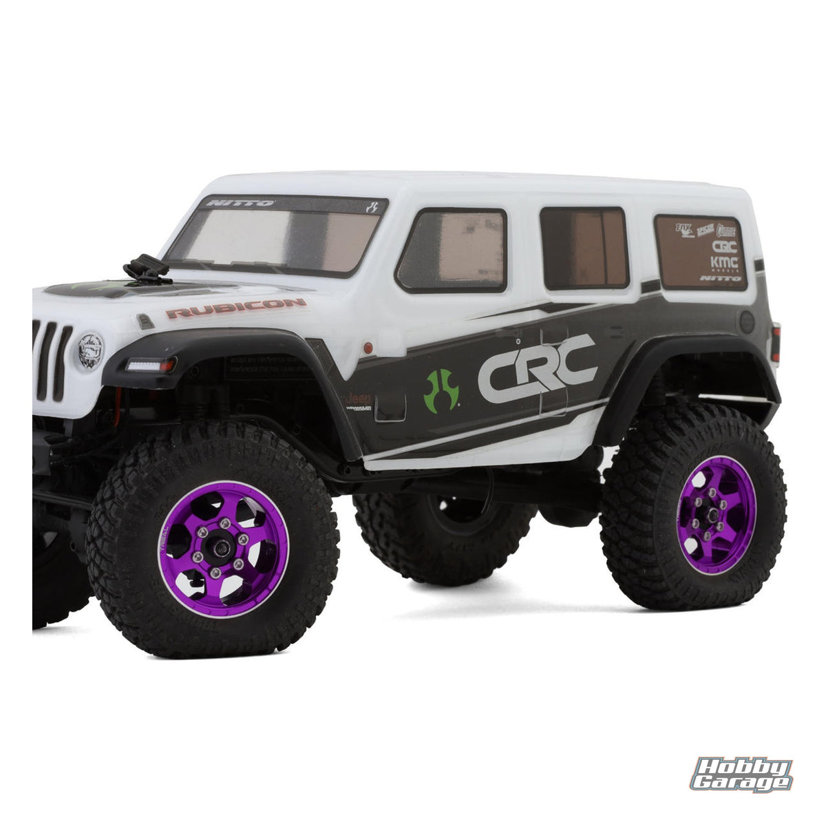 Treal Hobby Type D 1.0" Concave 6-Spoke Beadlock Wheels (Purple) (4) (21.2g) TLHTSCX24-153