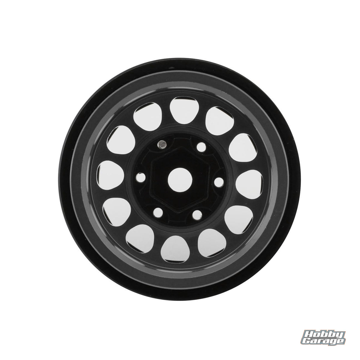 Treal Hobby Type I 1.0" Classic 12-Spoke Beadlock Wheels (Grey) (4) (27.2g) TLHTSCX24-247