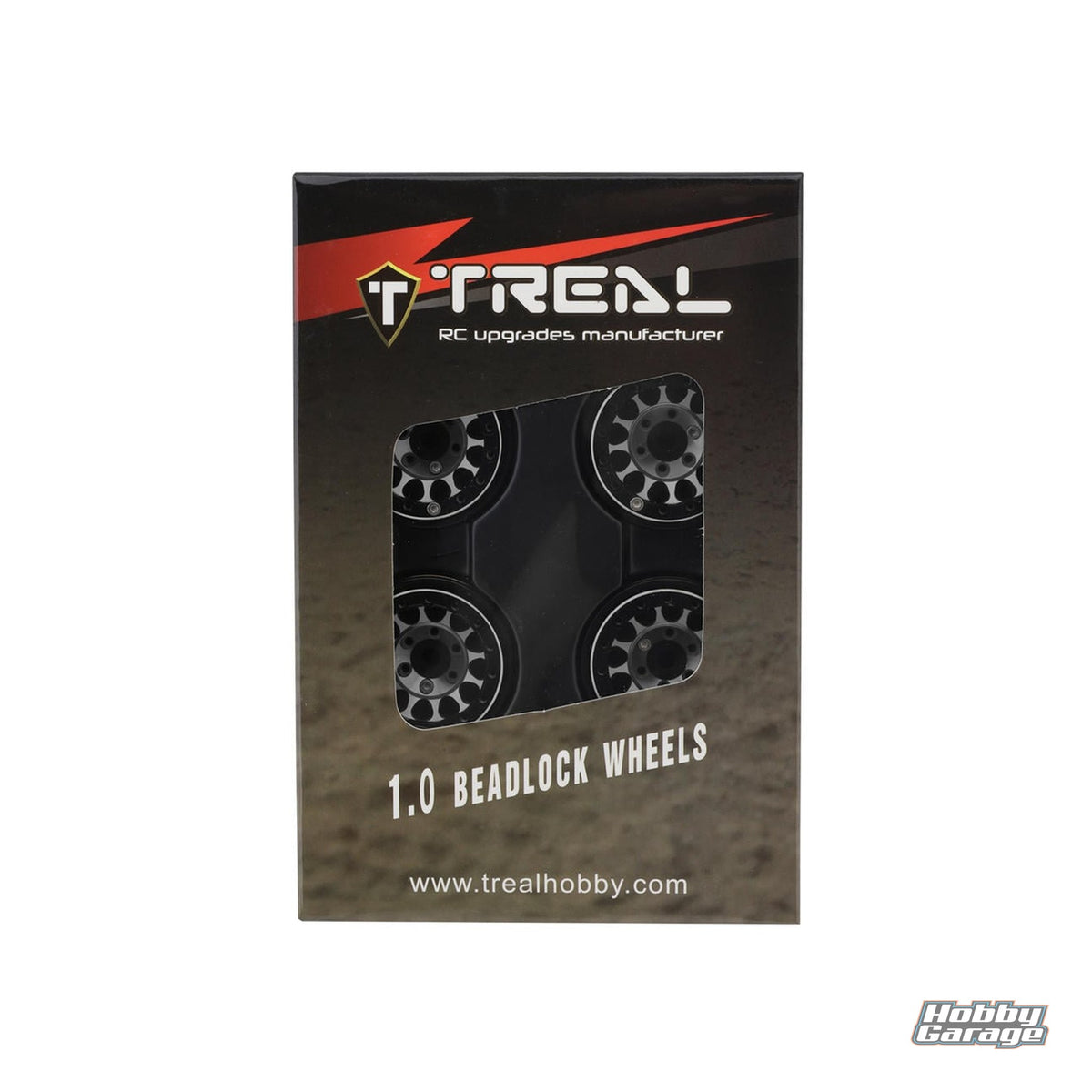 Treal Hobby Type I 1.0" Classic 12-Spoke Beadlock Wheels (Grey) (4) (27.2g) TLHTSCX24-247