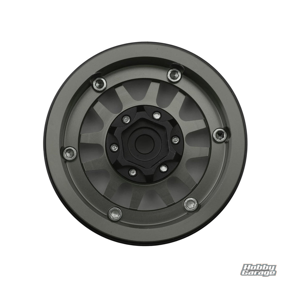 Treal Hobby Type L 1.9" V-Spoke Beadlock Wheels (Titanium) (4) TLHTWHEEL-96