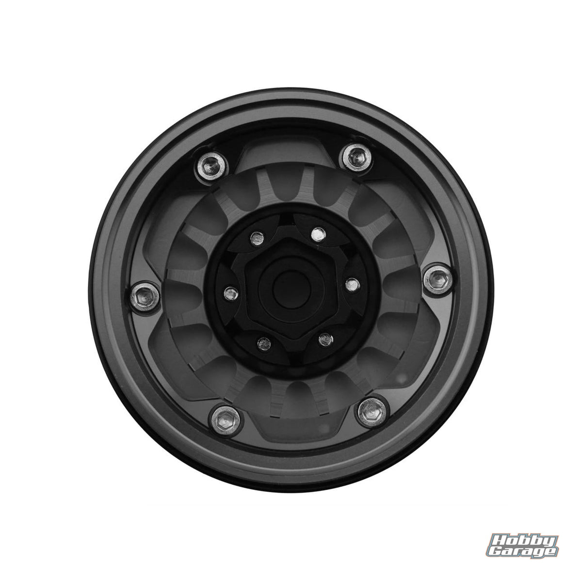 Treal Hobby Type N 1.9" Multi-Spoke Beadlock Wheels (Grey) (4) TLHTWHEEL-160