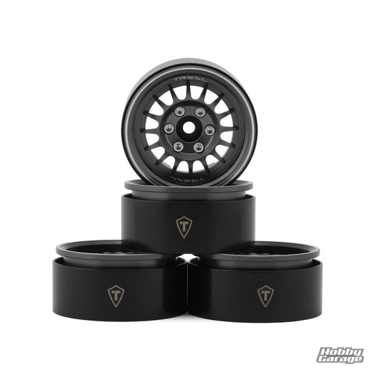 Treal Hobby Type N 1.9" Multi-Spoke Beadlock Wheels (Grey) (4) TLHTWHEEL-160